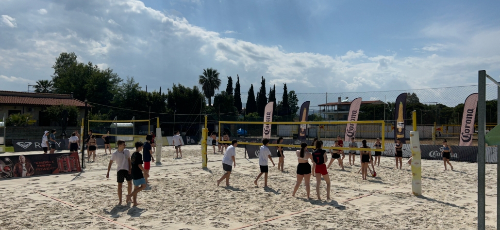 Beach Volley για τους μαθητές των ομάδων και της ακαδημίας βόλεϊ του Σχολείου μας