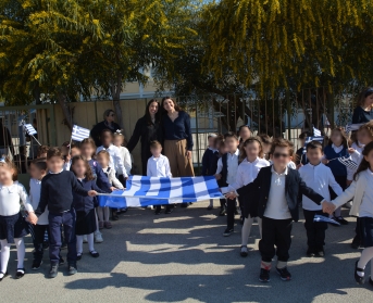 Η επέτειος της 25ης Μαρτίου στο Νηπιαγωγείο και τον Παιδικό Σταθμό